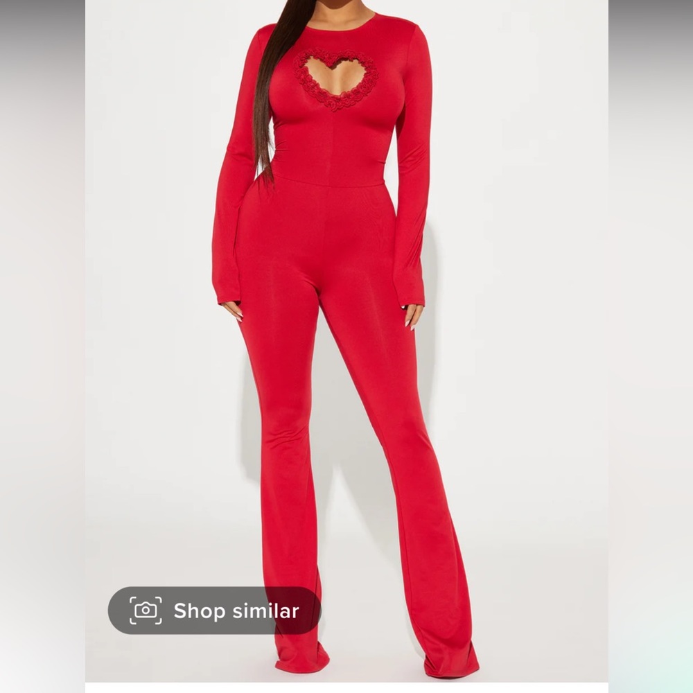 Heart Cutout Jumpsuit